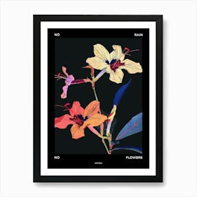 No Rain No Flowers Poster Impatiens 2 Art Print