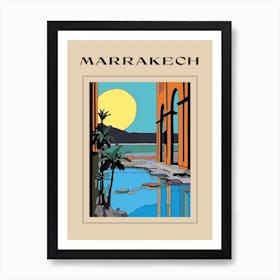 Minimal Design Style Of Marrakech, Morocco 1 Poster Art Print