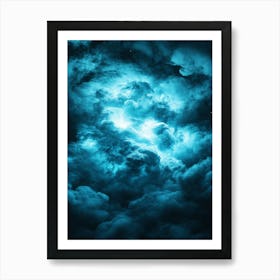 Blue Clouds In The Sky Art Print