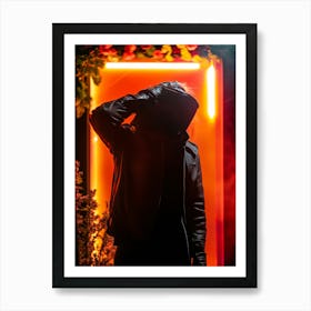 Silhouette Of A Man 12 Art Print