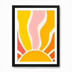 Groovy Sun Art Print