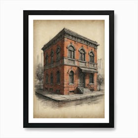 Old Brick Building 1 Art Print