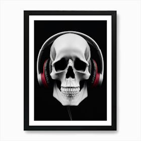 Skull Music Art Print