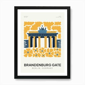 Travel Brandenburg Gate Berlin Germany Abstract Gallery Art Print