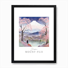 Japan Mount Fuji Storybook 3 Travel Poster Watercolour Art Print