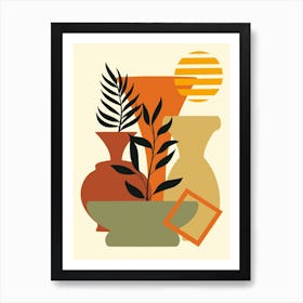 Vases And Plants 7 Art Print