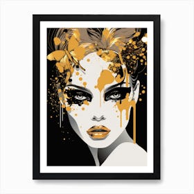 Splatter Girl Art Print