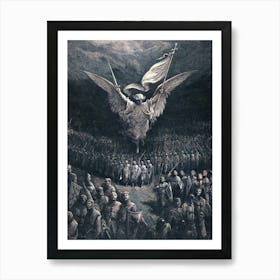 The Road to the Holy Land - Gustave Doré, 1877 Art HD Remastered Angel Biblical Dark Gothic Aesthetic Antique Famous Painting Art Print