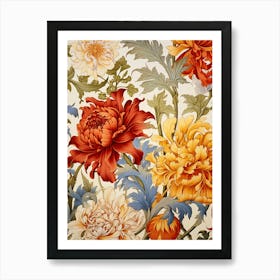 Chrysanthemums Art Print