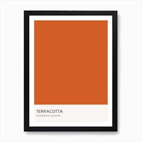 Terracotta Colour Block Poster Art Print