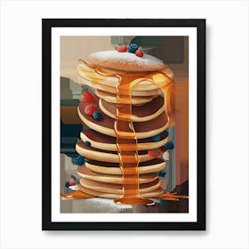 Pancakes With Syrup Art Print