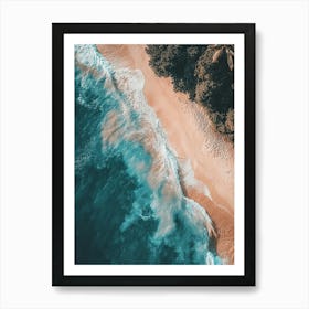 Aerial View Of Beach Art Print