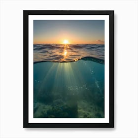 Underwater Sunrise -Reimagined Art Print
