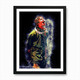 Spirit Of Liam Gallagher S Oasis Band 1 Art Print