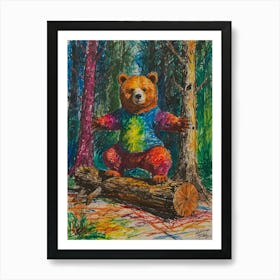 Bear In The Woods 2 Art Print