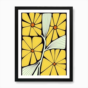 Henri Matisse Yellow Flowers 6 Art Print