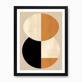 Prismal Monochrome Symphony Art Print