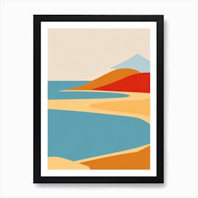 Palm Cove Beach Australia Midcentury Art Print