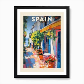 Marbella Spain 8 Fauvist Painting Travel Poster Art Print