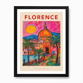 Florence Italia Travel Poster Art Print