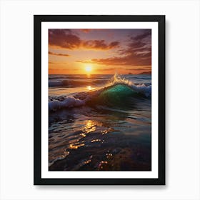 Sunset At The Beach 58 Art Print