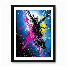 Ink Splatter Art Print