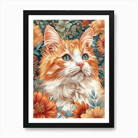 Orange Tabby Cat Art Print