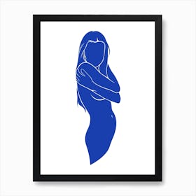 T14 2 Blue Nude Art Print