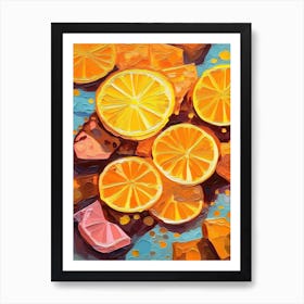 Oranges Oil Painting 1 Art Print