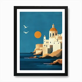 A Minimalist Poster Of Malta Art Print