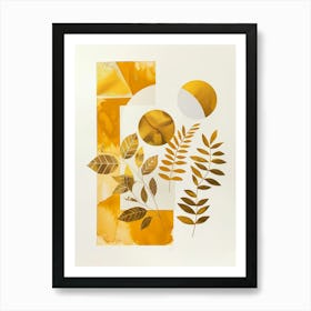 Golden Leaves 66 Art Print