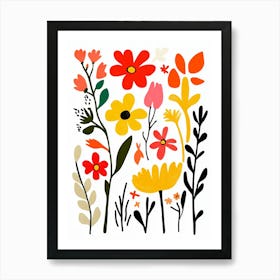 Flowers In The Garden 6 Art Print