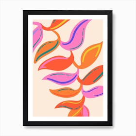 Abstract Leaf Painting Art Print