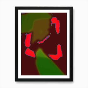 Red And Green Art Print