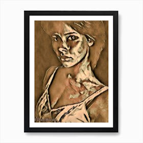 Abstract Sexy Girl Art Print