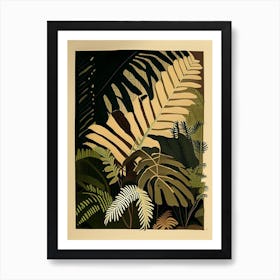 Wood Fern Rousseau Inspired Art Print