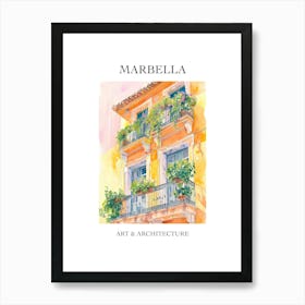 Marbella Travel And Architecture Poster 4 Art Print