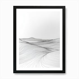 Landscape Drawing Art Print