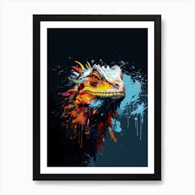 A reptile wall art illustration Art Print