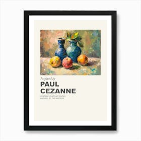 Museum Poster Inspired By Paul Cezanne 4 Art Print