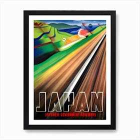 Speed Railway In Japan Art Print