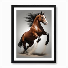 Horse Galloping Art Print