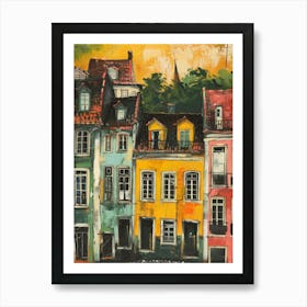 Lisbon Houses 1 Art Print