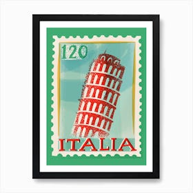 Italy Postage Stamp Art Print