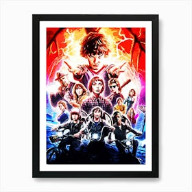 Stranger Things Poster movie Art Print