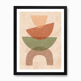 Abstract Geometric Shapes 1 Art Print