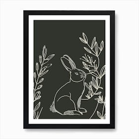 Cinnamon Rabbit Minimalist Illustration 3 Poster