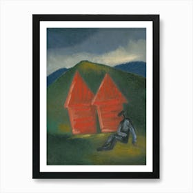 Hay Barns, Mikuláš Galanda Art Print