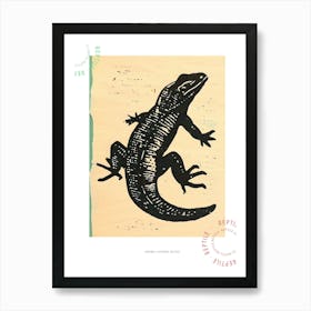 Grand Cayman Gecko Bold Block 1 Poster Art Print