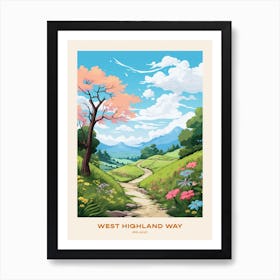 West Highland Way Ireland Hike Poster Art Print